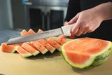 S162-8SC SANI-SAFE® 8" Scalloped Bread Knife BLUE