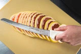 S147-10SC SANI-SAFE® 10" Scalloped Bread Knife White
