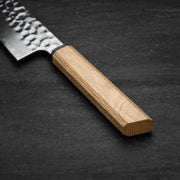 NACIONALE BLADEWORKS 215mm Gyuto. Hammered San Mai 440C Stainless. OAK