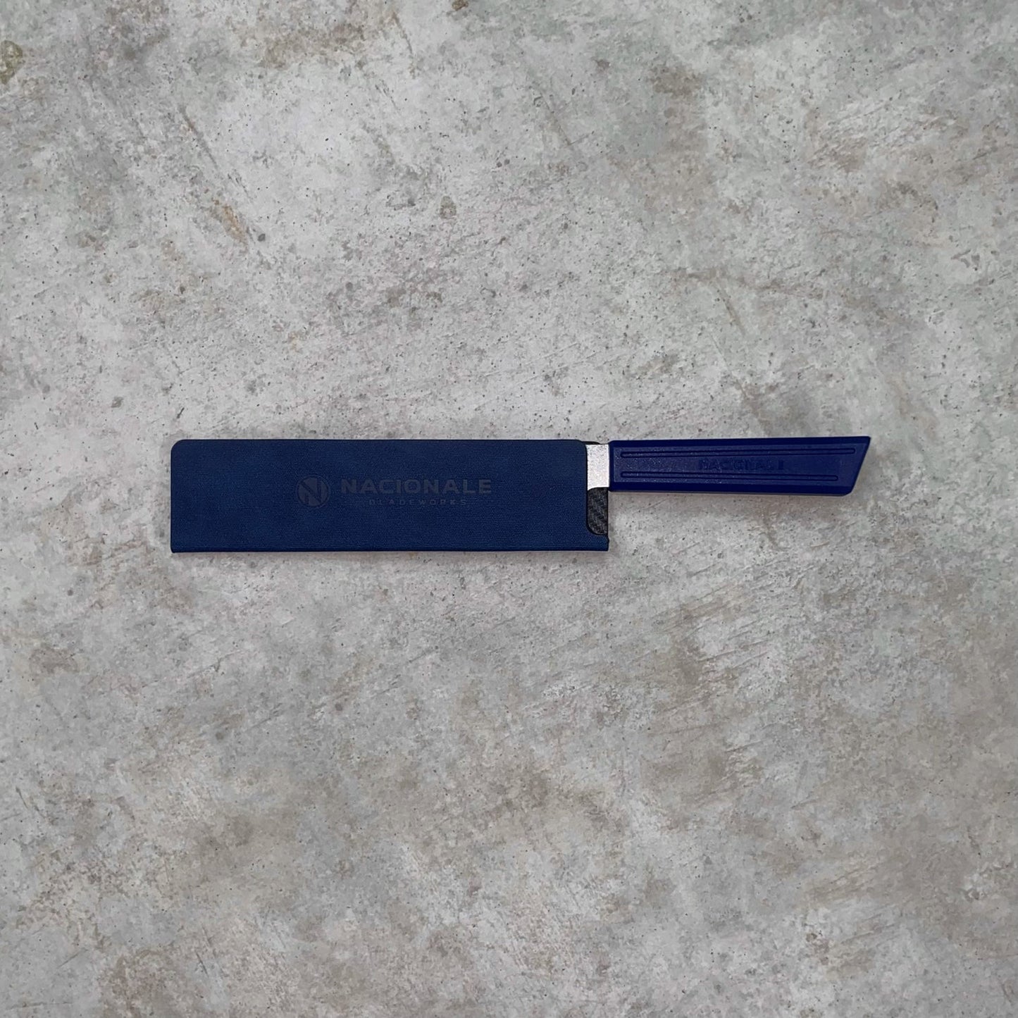 Nacionale 190mm Magnetic Knife Guard. Denim Blue (medium)