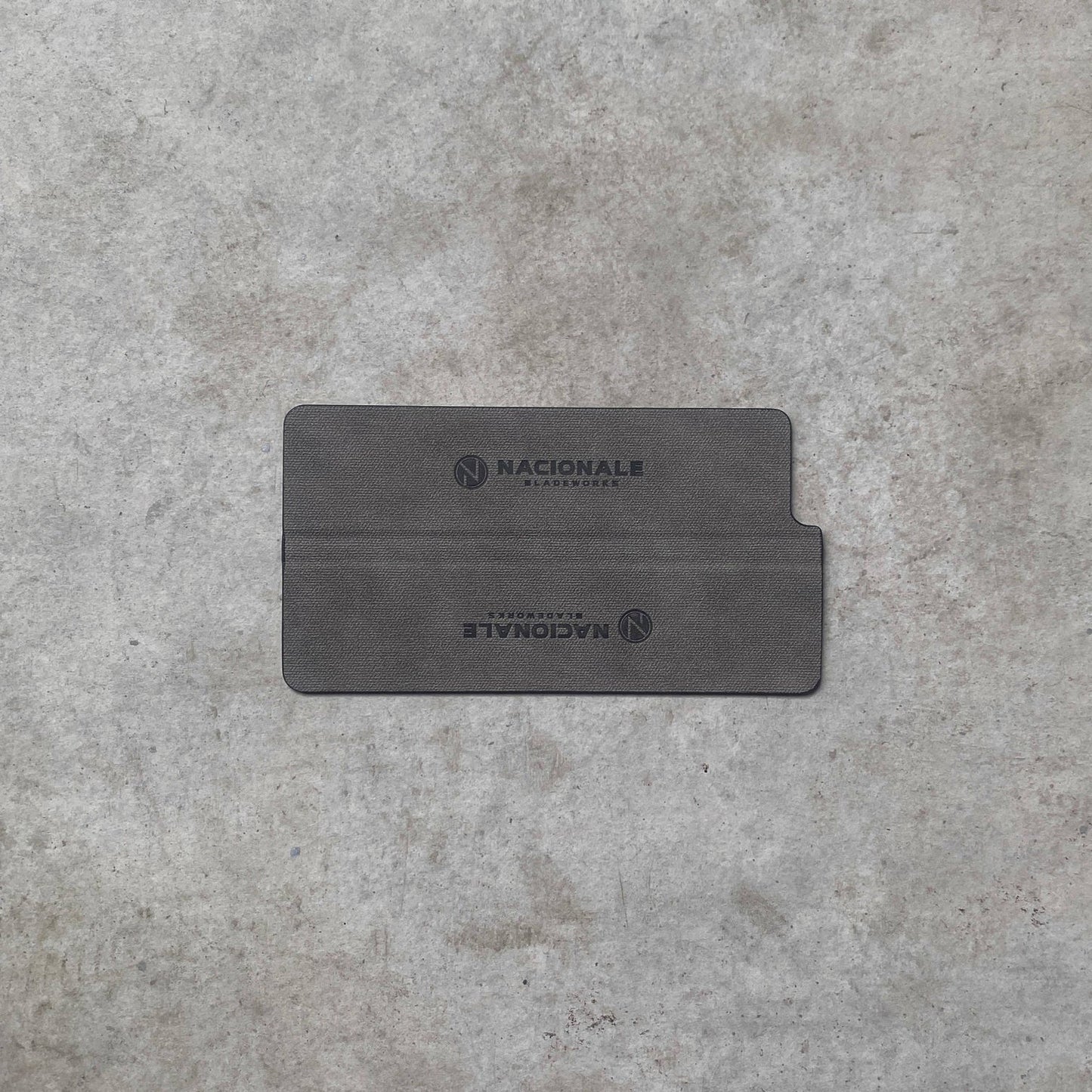 Nacionale 165mm Magnetic Knife Guard. Shadow Grey PU (small)