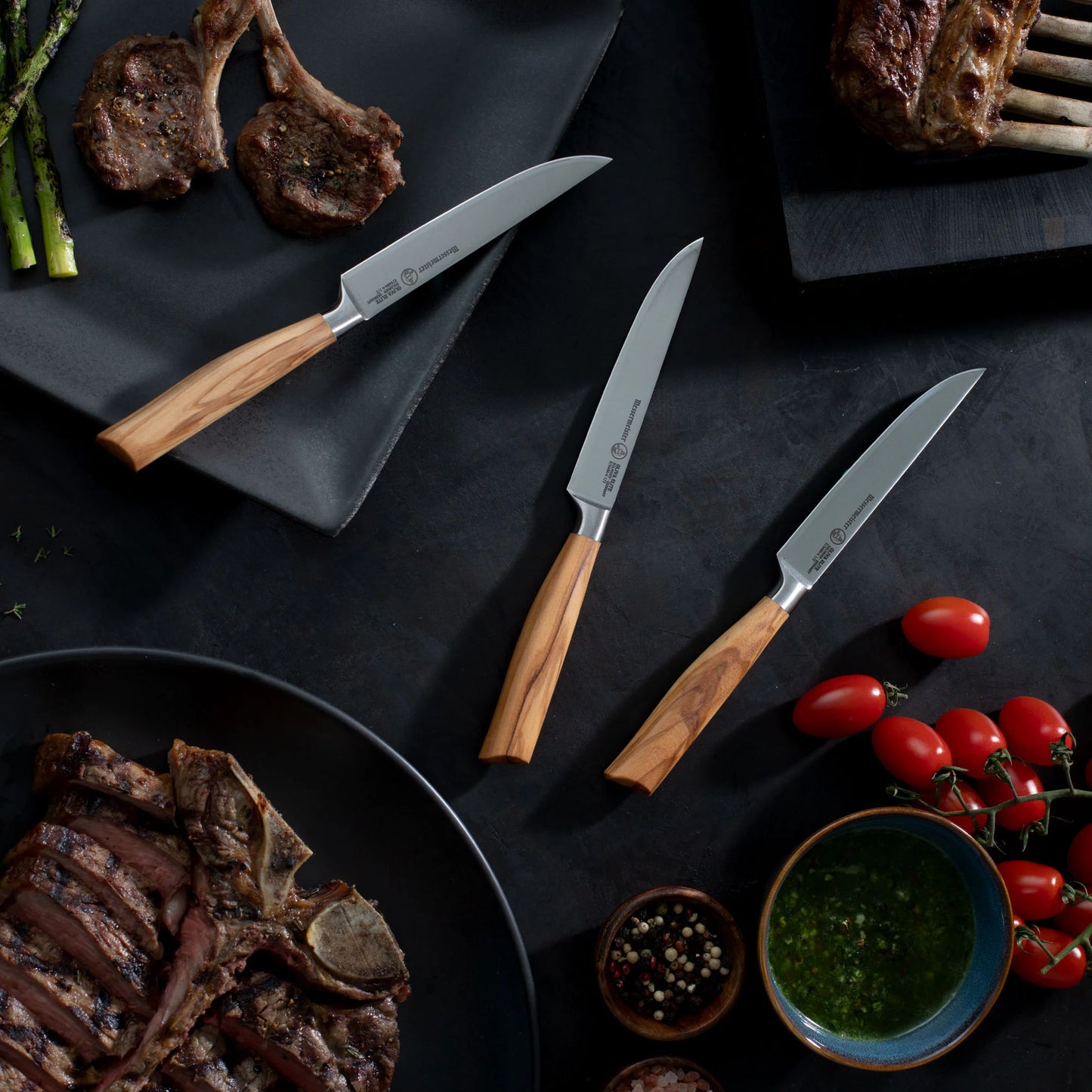 Oliva Elite Fine Edge Steak Knife Set - 4 Piece