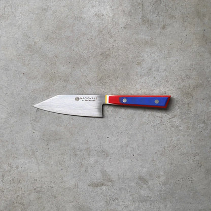 125mm Full Tang San Mai AUS10. Utility Knife. Layered G10 Scales