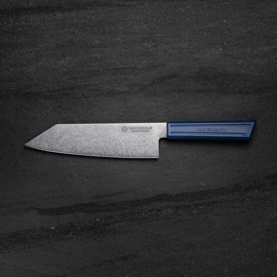 Nacionale Blue Bunka. AUS8 Stainless.  Skateboard Material Handle MSBLUE