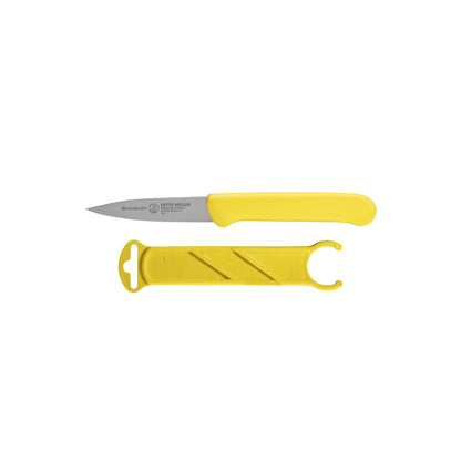 Petite Messer Yellow Spear Point Parer with Matching Sheath - 3"