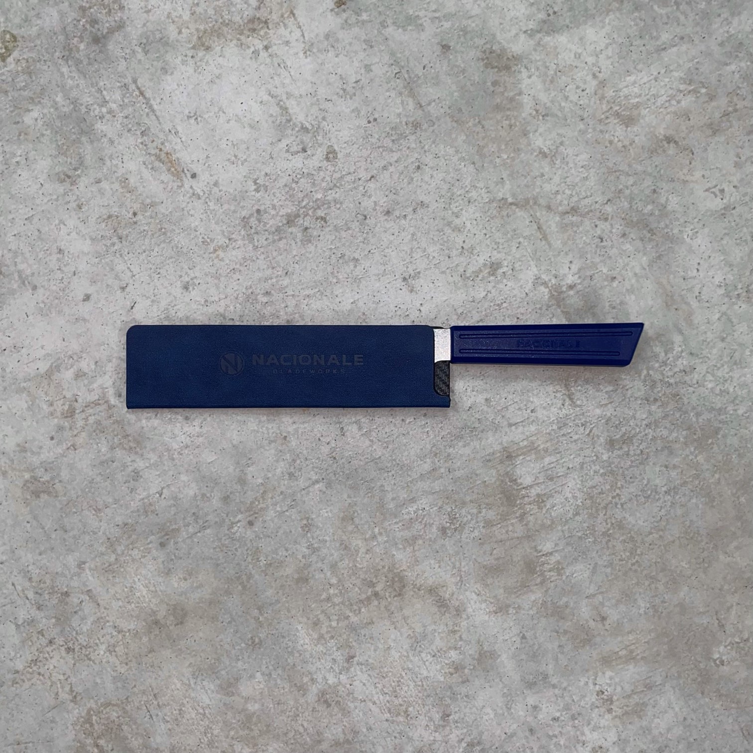 Nacionale 190mm Magnetic Knife Guard. Denim Blue (medium)