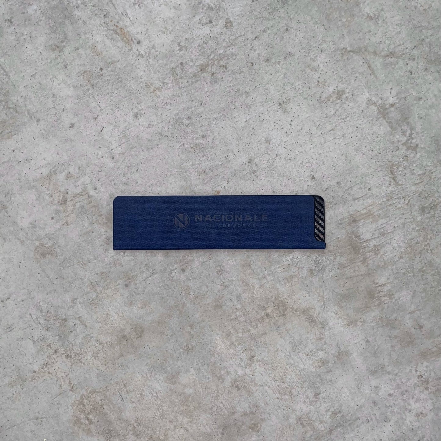 Nacionale 190mm Magnetic Knife Guard. Denim Blue (medium)