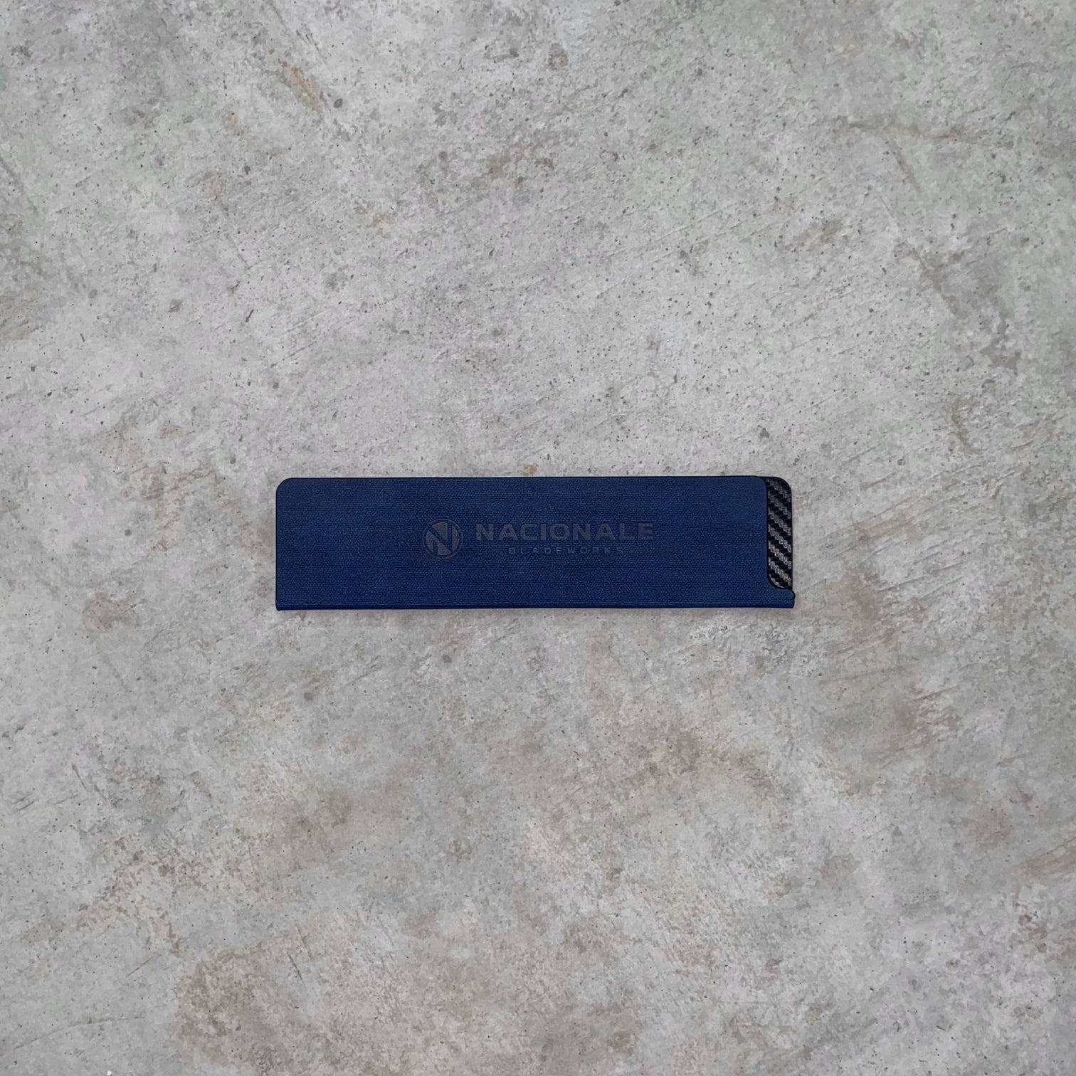 Nacionale 190mm Magnetic Knife Guard. Denim Blue (medium)