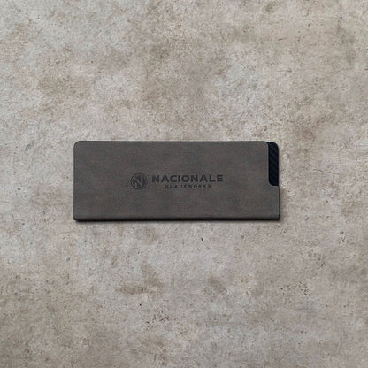 Nacionale 190mm Tall Magnetic Knife Guard. Shadow Grey PU (medium)