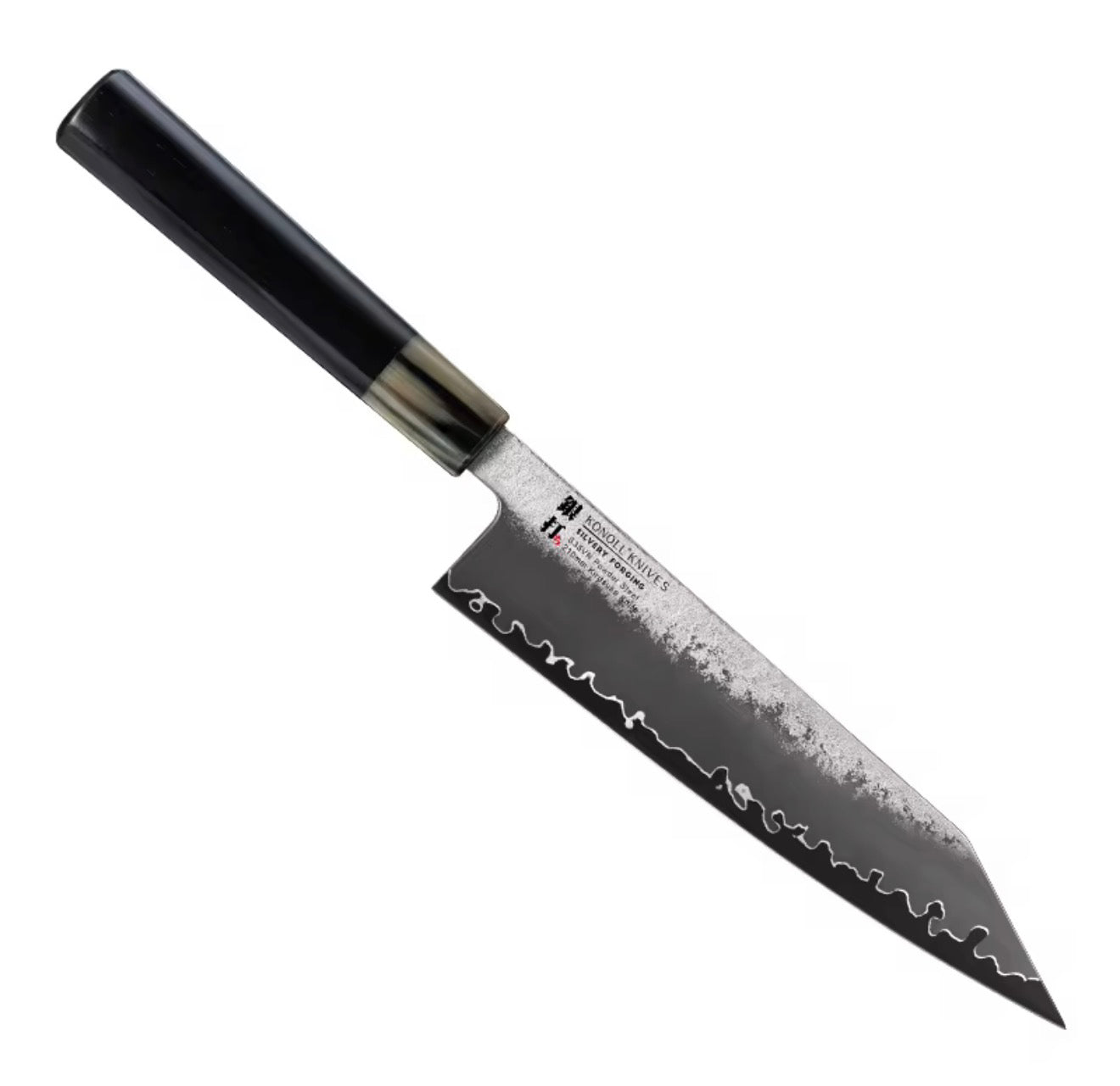 KONOLL 210MM Buffalo Horn & Ebony Wood Handle K-Tip