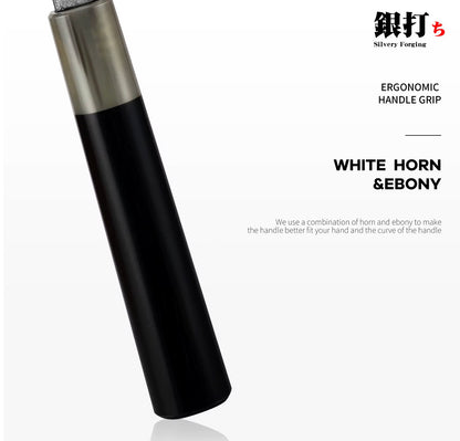 KONOLL 210MM Buffalo Horn & Ebony Wood Handle K-Tip