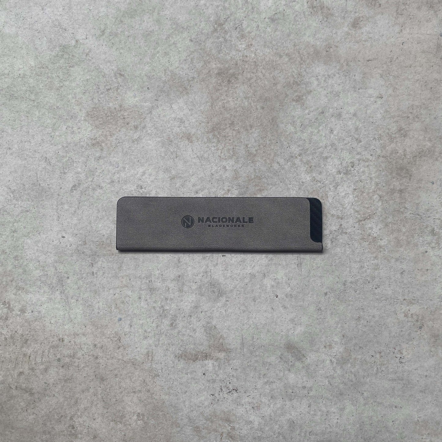 Nacionale 165mm Magnetic Knife Guard. Shadow Grey PU (small)