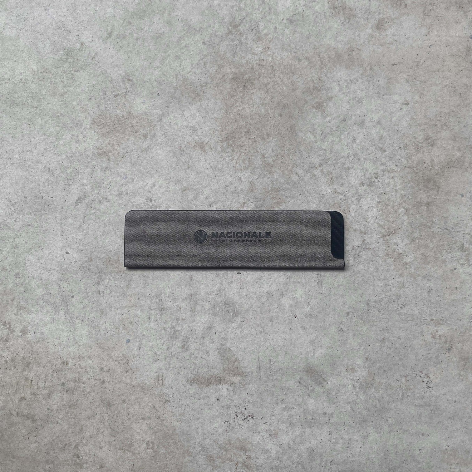 Nacionale 165mm Magnetic Knife Guard. Shadow Grey PU (small)