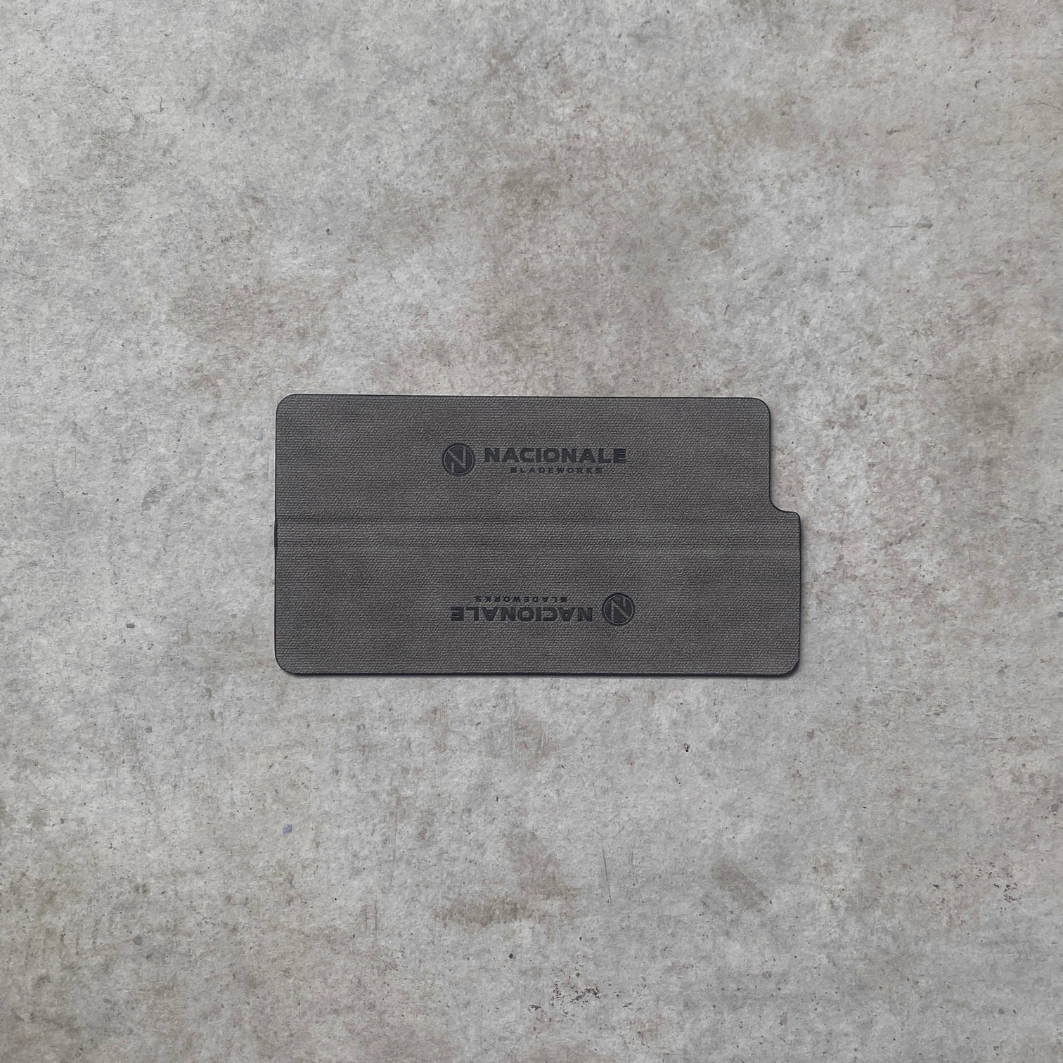 Nacionale 165mm Magnetic Knife Guard. Shadow Grey PU (small)