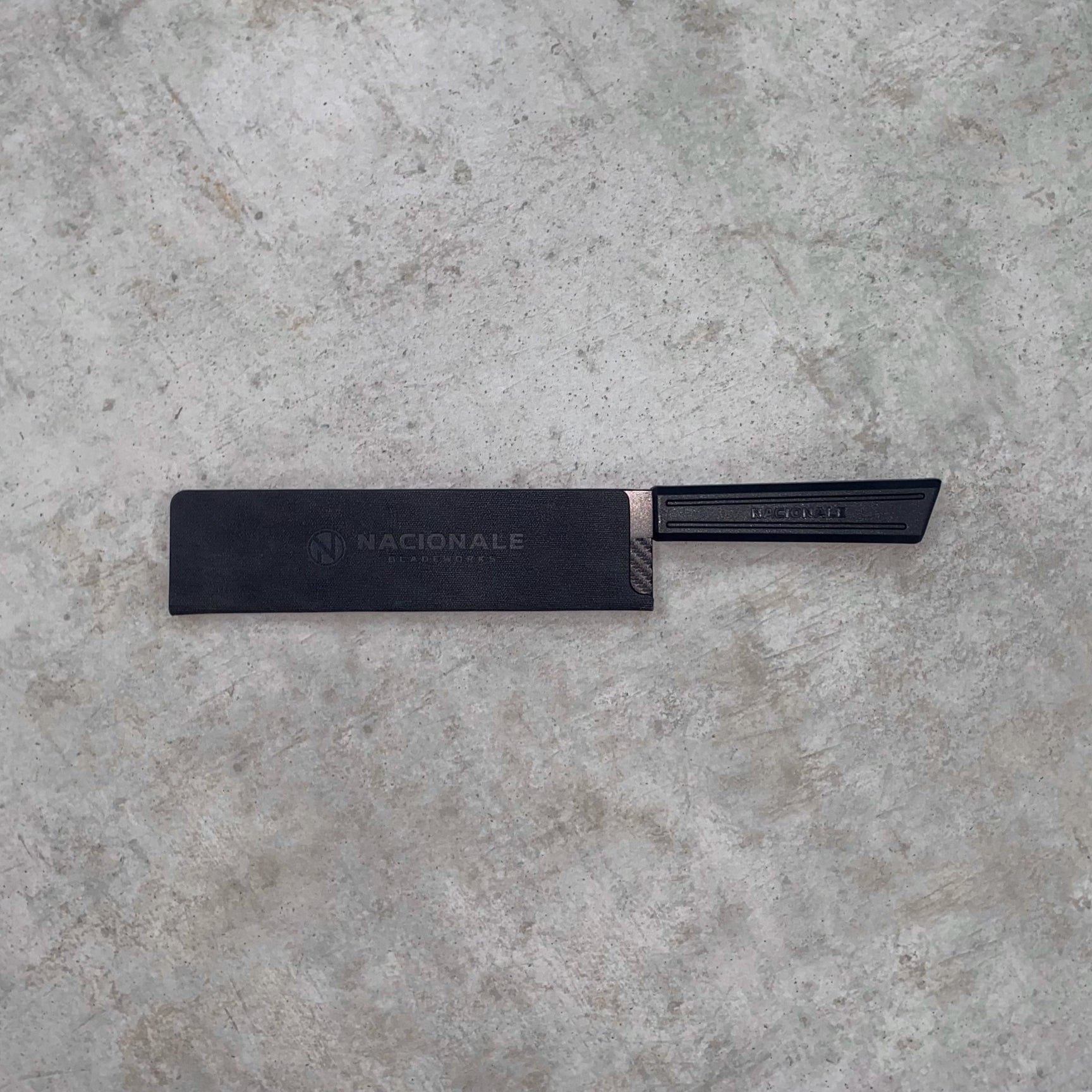 Nacionale 190mm Magnetic Knife Guard. Blackout PU (medium)